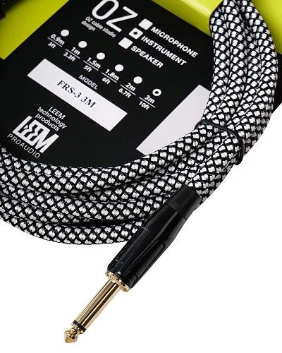 Leem FRS-3(GR/BK) Кабель инструментальный, черный/серый.